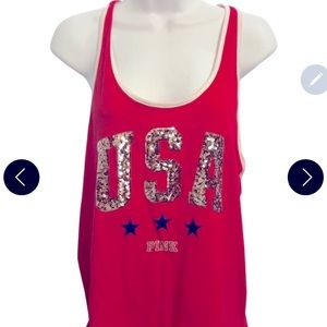 Victoria secret Pink USA Sequin Tank